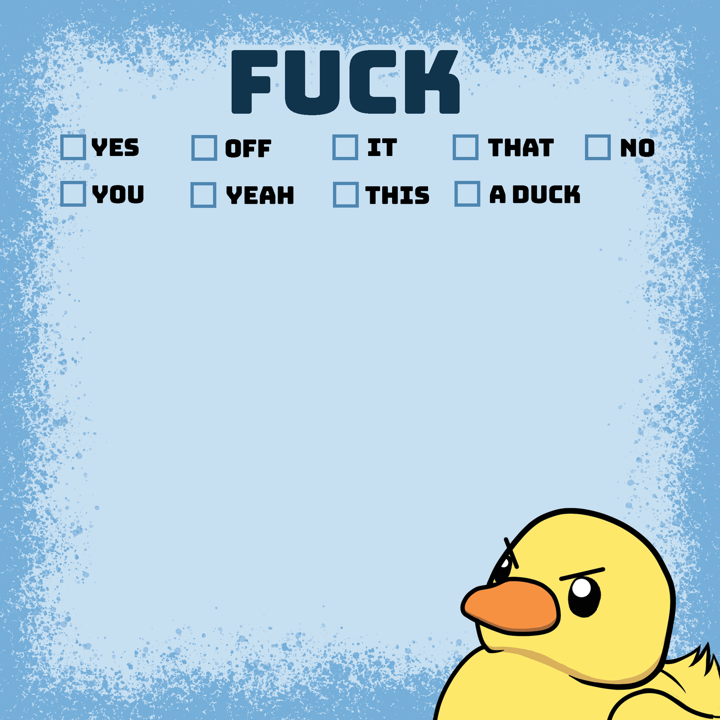 F*ck Duck Sticky Notes