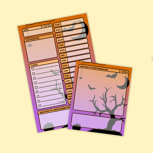 Hallowen Scene Notepad Duo Pack