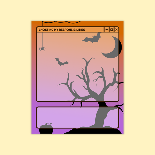 Hallowen Scene Memo Notepad